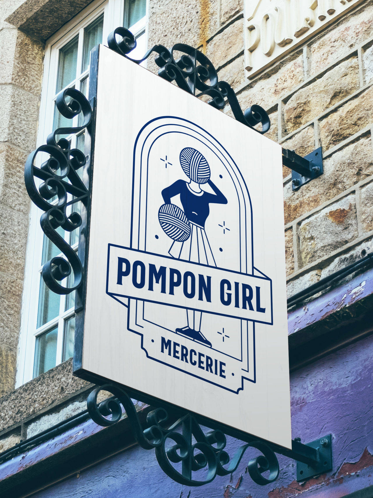 Pompon Girl Bleu Juin